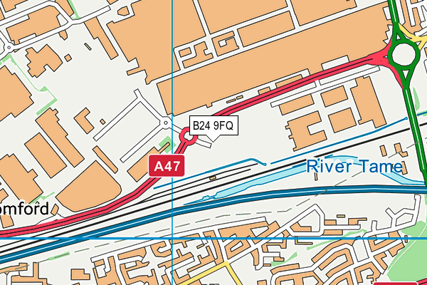B24 9FQ map - OS VectorMap District (Ordnance Survey) B24 9FQ map - OS VectorMap District (Ordnance Survey)