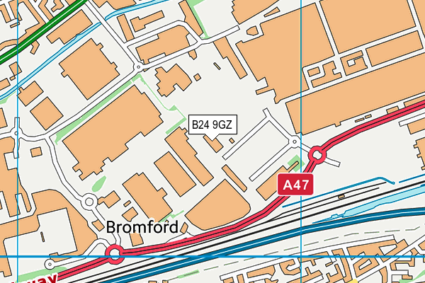 B24 9GZ map - OS VectorMap District (Ordnance Survey) B24 9GZ map - OS VectorMap District (Ordnance Survey)