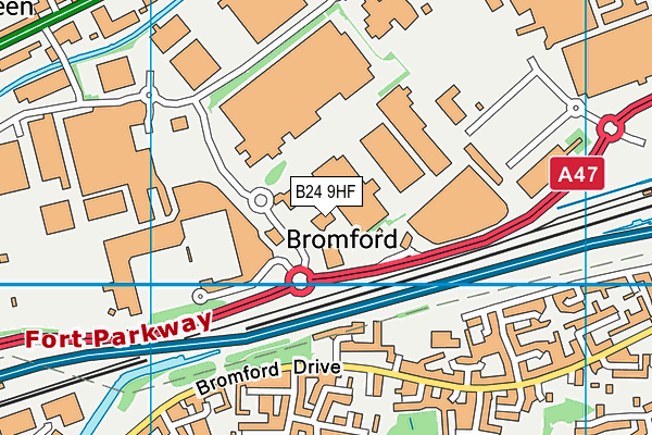 B24 9HF map - OS VectorMap District (Ordnance Survey) B24 9HF map - OS VectorMap District (Ordnance Survey)