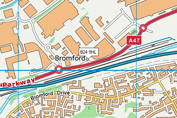 B24 9HL map - OS VectorMap District (Ordnance Survey) B24 9HL map - OS VectorMap District (Ordnance Survey)