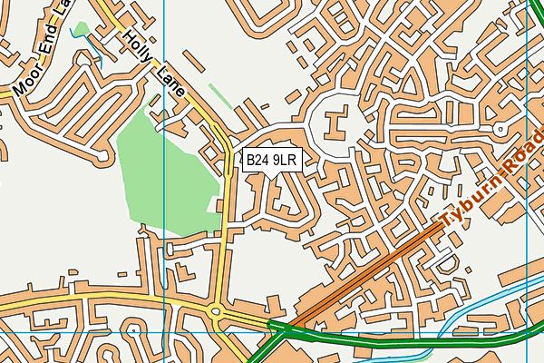 B24 9LR map - OS VectorMap District (Ordnance Survey) B24 9LR map - OS VectorMap District (Ordnance Survey)
