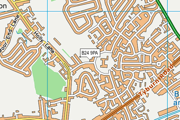 B24 9PA map - OS VectorMap District (Ordnance Survey) B24 9PA map - OS VectorMap District (Ordnance Survey)