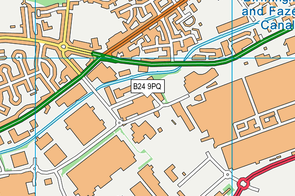 B24 9PQ map - OS VectorMap District (Ordnance Survey) B24 9PQ map - OS VectorMap District (Ordnance Survey)