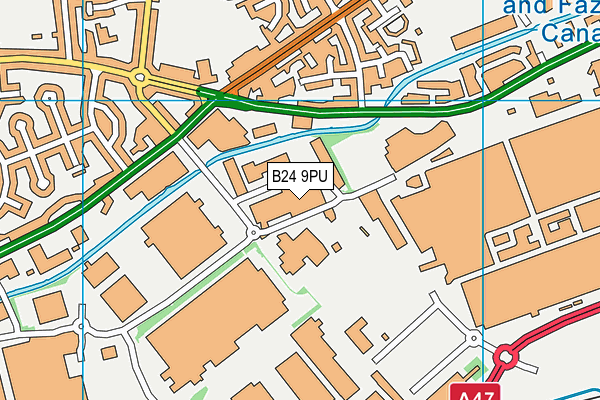 B24 9PU map - OS VectorMap District (Ordnance Survey) B24 9PU map - OS VectorMap District (Ordnance Survey)