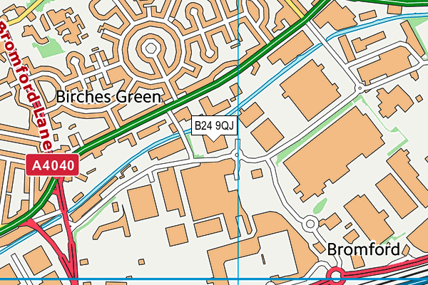 B24 9QJ map - OS VectorMap District (Ordnance Survey) B24 9QJ map - OS VectorMap District (Ordnance Survey)