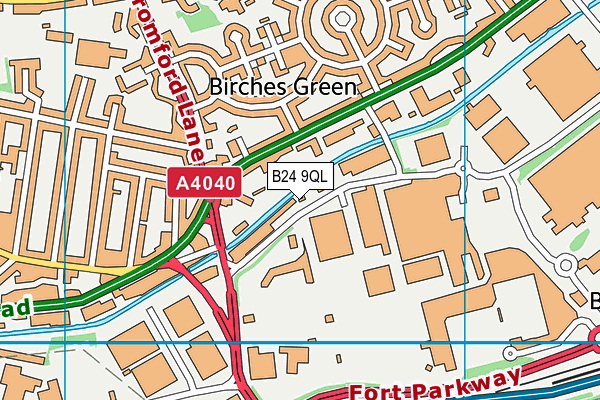 B24 9QL map - OS VectorMap District (Ordnance Survey) B24 9QL map - OS VectorMap District (Ordnance Survey)