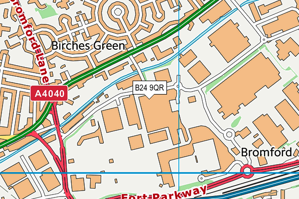 B24 9QR map - OS VectorMap District (Ordnance Survey) B24 9QR map - OS VectorMap District (Ordnance Survey)