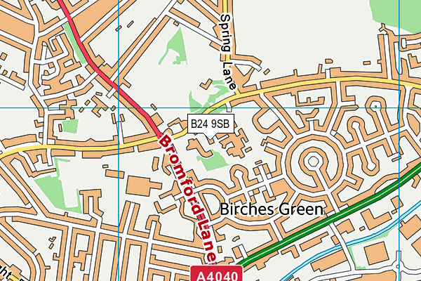 B24 9SB map - OS VectorMap District (Ordnance Survey) B24 9SB map - OS VectorMap District (Ordnance Survey)
