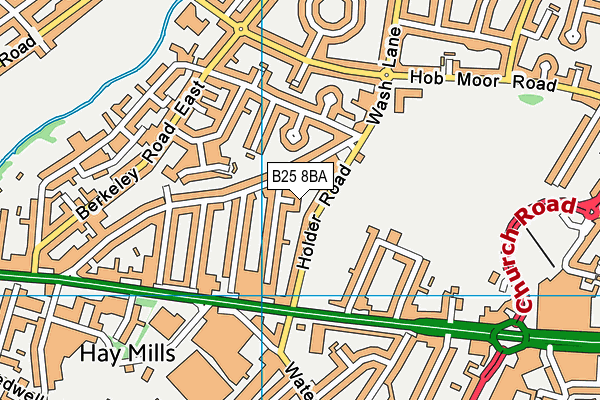 B25 8BA map - OS VectorMap District (Ordnance Survey) B25 8BA map - OS VectorMap District (Ordnance Survey)
