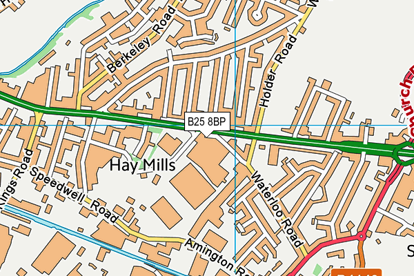 B25 8BP map - OS VectorMap District (Ordnance Survey) B25 8BP map - OS VectorMap District (Ordnance Survey)