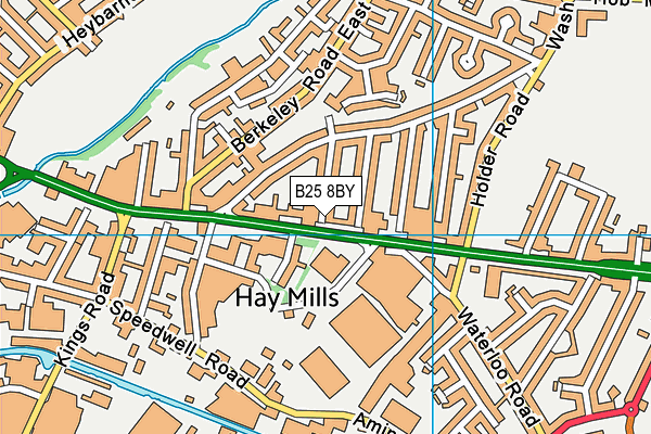 B25 8BY map - OS VectorMap District (Ordnance Survey) B25 8BY map - OS VectorMap District (Ordnance Survey)