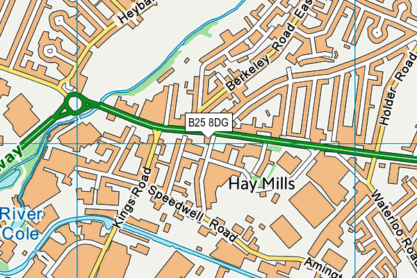 B25 8DG map - OS VectorMap District (Ordnance Survey) B25 8DG map - OS VectorMap District (Ordnance Survey)