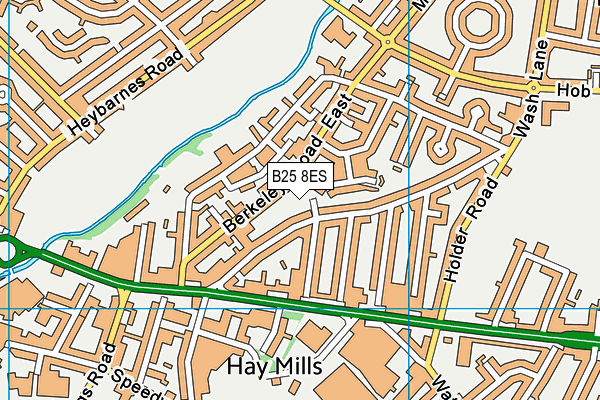 B25 8ES map - OS VectorMap District (Ordnance Survey) B25 8ES map - OS VectorMap District (Ordnance Survey)