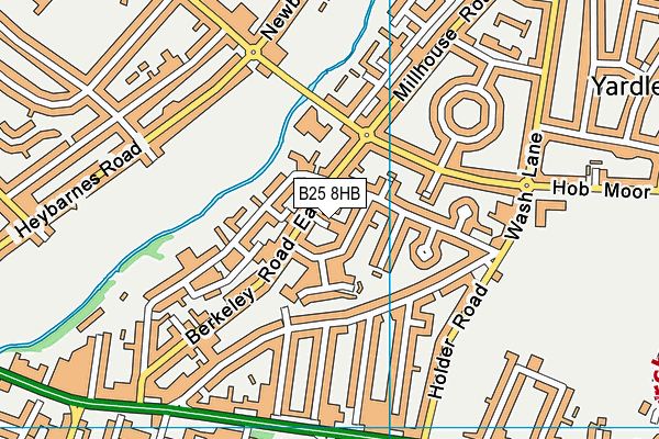 B25 8HB map - OS VectorMap District (Ordnance Survey) B25 8HB map - OS VectorMap District (Ordnance Survey)