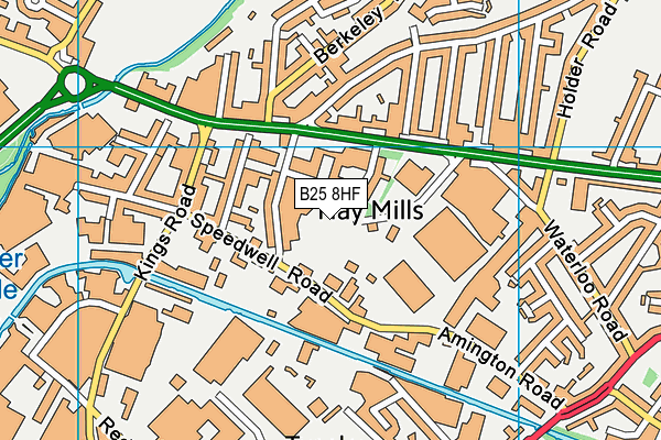B25 8HF map - OS VectorMap District (Ordnance Survey) B25 8HF map - OS VectorMap District (Ordnance Survey)
