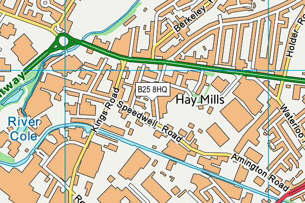 B25 8HQ map - OS VectorMap District (Ordnance Survey) B25 8HQ map - OS VectorMap District (Ordnance Survey)
