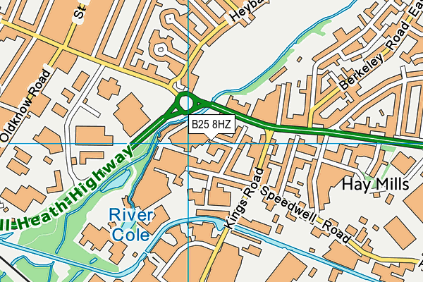 B25 8HZ map - OS VectorMap District (Ordnance Survey) B25 8HZ map - OS VectorMap District (Ordnance Survey)