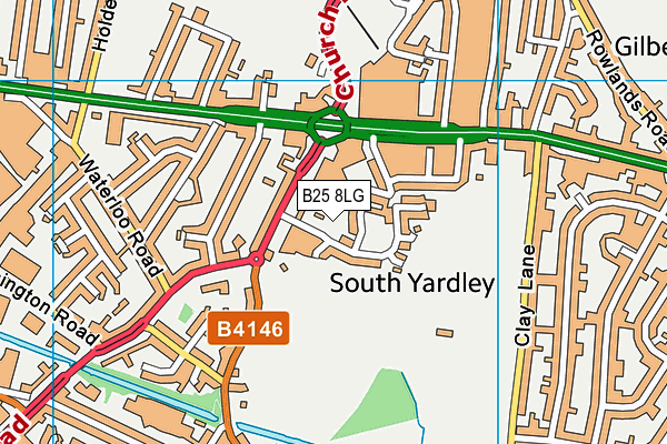 B25 8LG map - OS VectorMap District (Ordnance Survey) B25 8LG map - OS VectorMap District (Ordnance Survey)