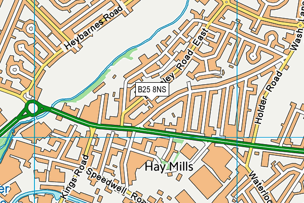 B25 8NS map - OS VectorMap District (Ordnance Survey) B25 8NS map - OS VectorMap District (Ordnance Survey)
