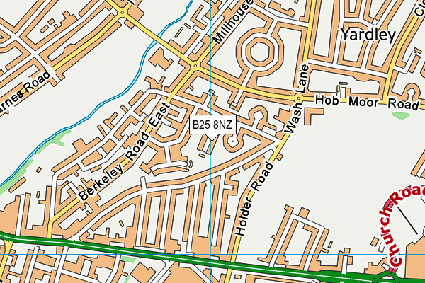B25 8NZ map - OS VectorMap District (Ordnance Survey) B25 8NZ map - OS VectorMap District (Ordnance Survey)
