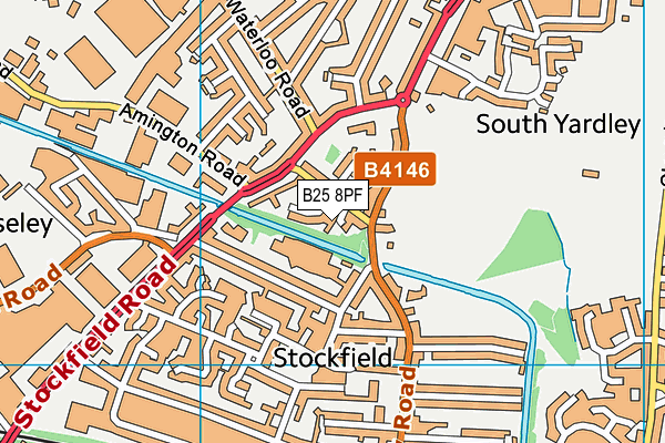 B25 8PF map - OS VectorMap District (Ordnance Survey) B25 8PF map - OS VectorMap District (Ordnance Survey)