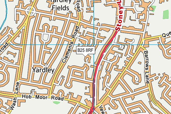 B25 8RF map - OS VectorMap District (Ordnance Survey) B25 8RF map - OS VectorMap District (Ordnance Survey)