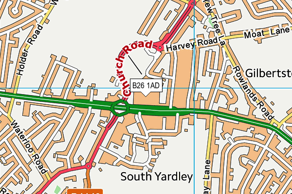 B26 1AD map - OS VectorMap District (Ordnance Survey) B26 1AD map - OS VectorMap District (Ordnance Survey)