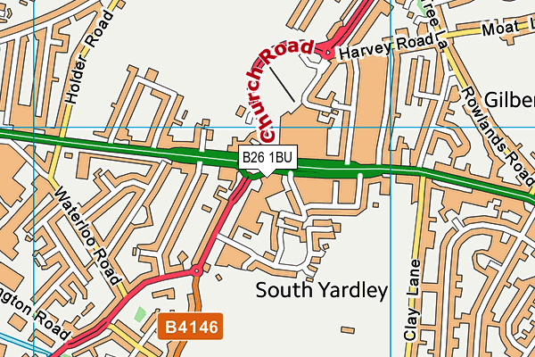 B26 1BU map - OS VectorMap District (Ordnance Survey) B26 1BU map - OS VectorMap District (Ordnance Survey)