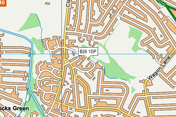 B26 1DP map - OS VectorMap District (Ordnance Survey) B26 1DP map - OS VectorMap District (Ordnance Survey)