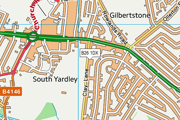 B26 1DX map - OS VectorMap District (Ordnance Survey) B26 1DX map - OS VectorMap District (Ordnance Survey)