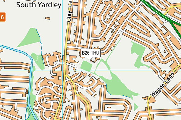 B26 1HU map - OS VectorMap District (Ordnance Survey) B26 1HU map - OS VectorMap District (Ordnance Survey)