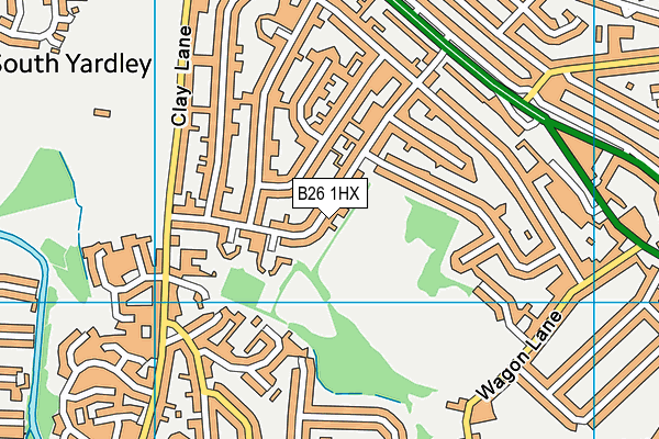 B26 1HX map - OS VectorMap District (Ordnance Survey) B26 1HX map - OS VectorMap District (Ordnance Survey)