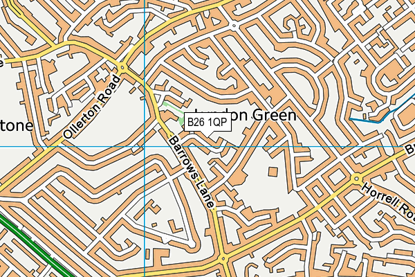 B26 1QP map - OS VectorMap District (Ordnance Survey) B26 1QP map - OS VectorMap District (Ordnance Survey)