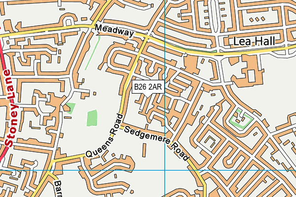 B26 2AR map - OS VectorMap District (Ordnance Survey) B26 2AR map - OS VectorMap District (Ordnance Survey)