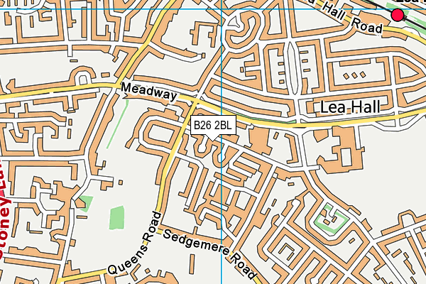 B26 2BL map - OS VectorMap District (Ordnance Survey) B26 2BL map - OS VectorMap District (Ordnance Survey)