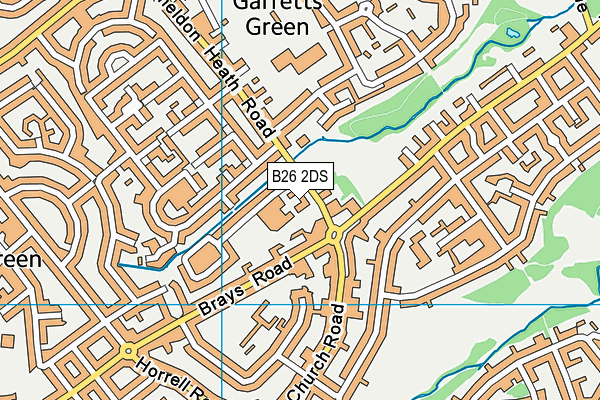 B26 2DS map - OS VectorMap District (Ordnance Survey) B26 2DS map - OS VectorMap District (Ordnance Survey)