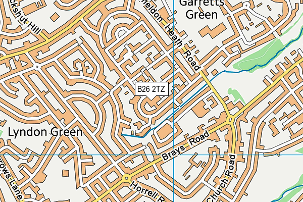 B26 2TZ map - OS VectorMap District (Ordnance Survey) B26 2TZ map - OS VectorMap District (Ordnance Survey)