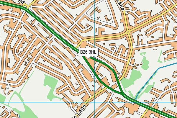 B26 3HL map - OS VectorMap District (Ordnance Survey) B26 3HL map - OS VectorMap District (Ordnance Survey)