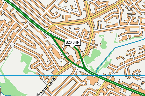 B26 3HN map - OS VectorMap District (Ordnance Survey) B26 3HN map - OS VectorMap District (Ordnance Survey)
