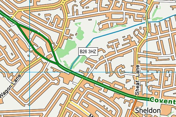 B26 3HZ map - OS VectorMap District (Ordnance Survey) B26 3HZ map - OS VectorMap District (Ordnance Survey)