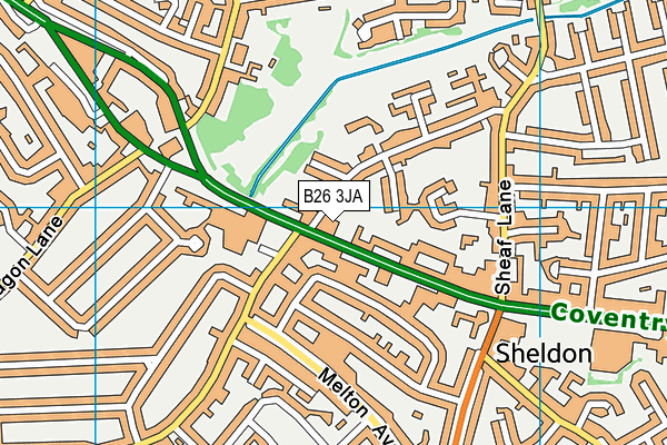 B26 3JA map - OS VectorMap District (Ordnance Survey) B26 3JA map - OS VectorMap District (Ordnance Survey)