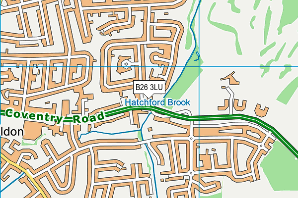 B26 3LU map - OS VectorMap District (Ordnance Survey) B26 3LU map - OS VectorMap District (Ordnance Survey)