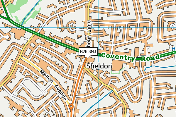 B26 3NJ map - OS VectorMap District (Ordnance Survey) B26 3NJ map - OS VectorMap District (Ordnance Survey)