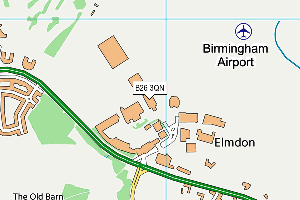 B26 3QN map - OS VectorMap District (Ordnance Survey) B26 3QN map - OS VectorMap District (Ordnance Survey)