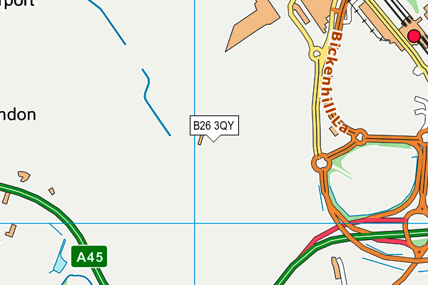 B26 3QY map - OS VectorMap District (Ordnance Survey) B26 3QY map - OS VectorMap District (Ordnance Survey)