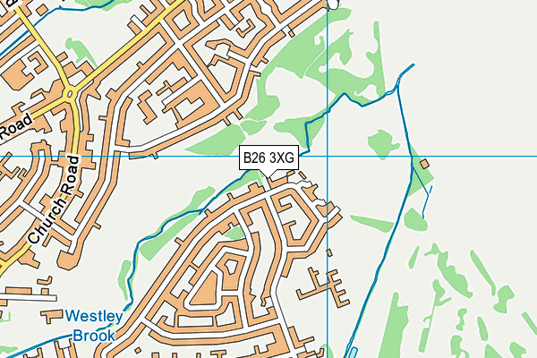 B26 3XG map - OS VectorMap District (Ordnance Survey) B26 3XG map - OS VectorMap District (Ordnance Survey)