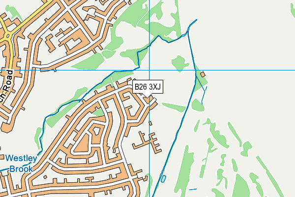B26 3XJ map - OS VectorMap District (Ordnance Survey) B26 3XJ map - OS VectorMap District (Ordnance Survey)