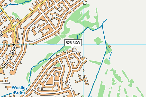 B26 3XW map - OS VectorMap District (Ordnance Survey) B26 3XW map - OS VectorMap District (Ordnance Survey)