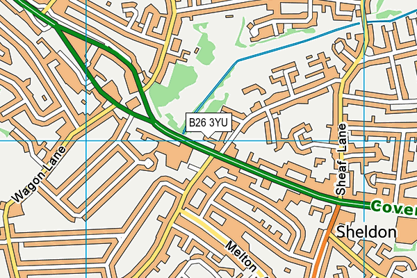 B26 3YU map - OS VectorMap District (Ordnance Survey) B26 3YU map - OS VectorMap District (Ordnance Survey)