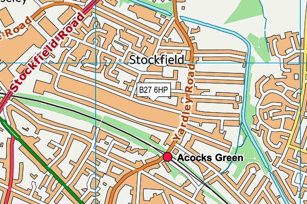 B27 6HP map - OS VectorMap District (Ordnance Survey) B27 6HP map - OS VectorMap District (Ordnance Survey)